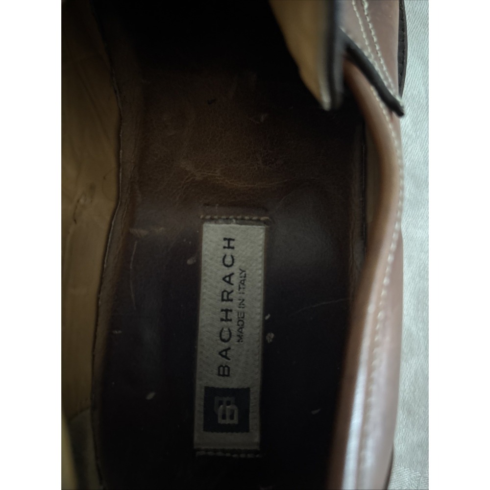 Bachrach Men's‎ Brown Leather Penny Loafers 93794, Size 9 Made in Italy - Picture 3 of 5